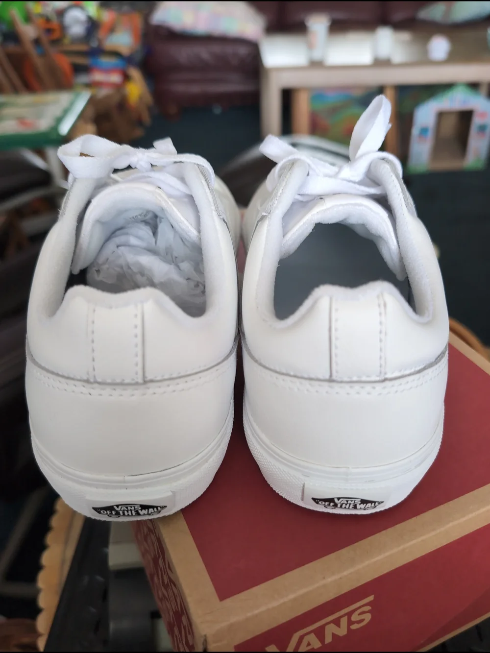 Vans Women's White Low-Top Sneakers 10.5 NWT